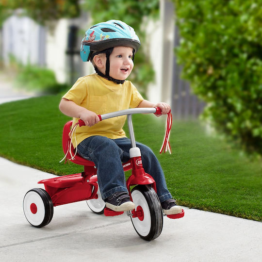 Radio Flyer Foldable Tricycle Bike for 1-3 Years Red