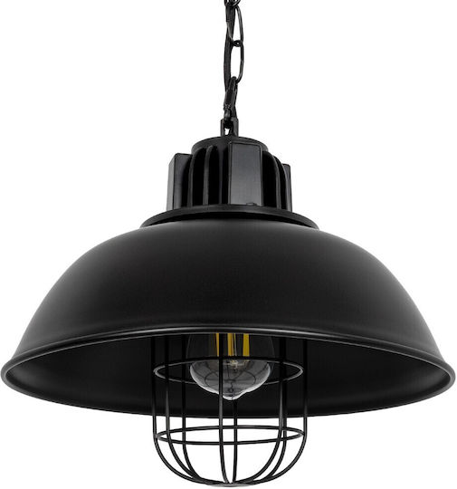 GloboStar Harrow Pendant Light Black Grid with Socket E27 33x33x32cm
