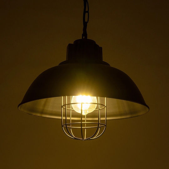 GloboStar Harrow Pendant Light Black Grid with Socket E27 33x33x32cm