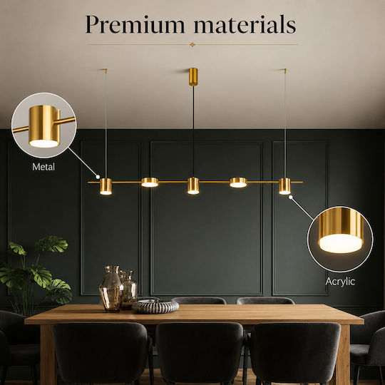 Lightplanet Pendant Light Gold LED with Natural White Light