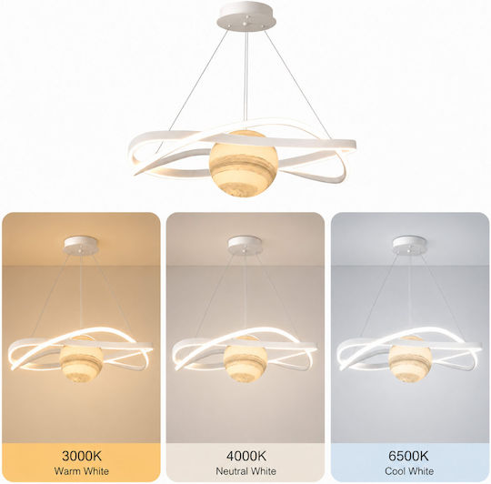 Lightplanet Lumini Suspendate Negru LED Cu Lumină Alb Natural