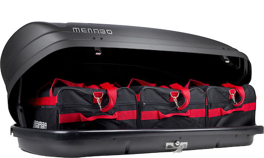 Menabo Marathon Dachbox Für Autos 320lt Schwarze Matt Mit Geprägter Farbtextur