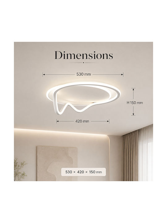 Lightplanet Plafonieră de Tavan cu LED Integrat și Telecomandă