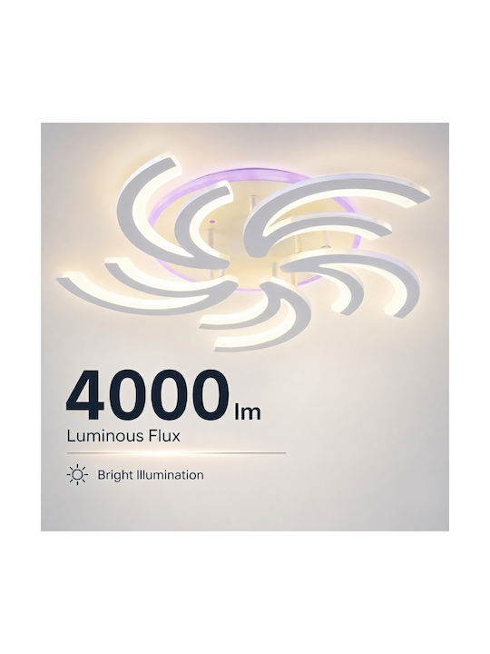 Lightplanet Inteligent Plafonieră de Tavan cu LED Integrat și Telecomandă