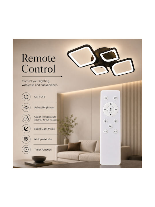 Lightplanet Smart Ceiling Mount Light Brown with Integrated LED and Remote Control