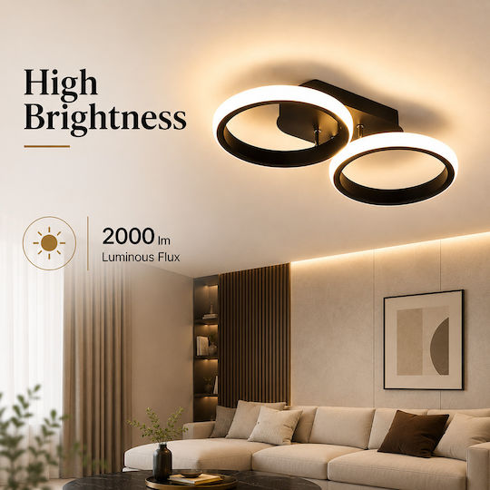 Lightplanet Πλαφονιέρα Οροφής με Ενσωματωμένο LED και Τηλεχειριστήριο