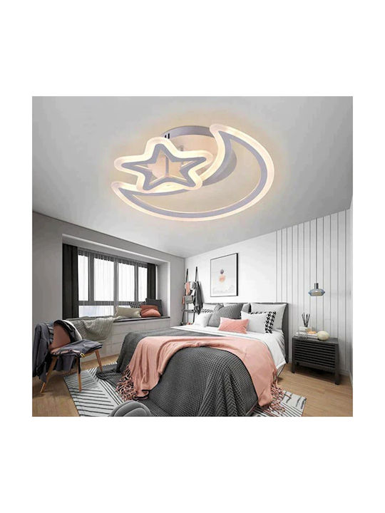 Lightplanet Plafonieră de Tavan Albă cu LED Integrat și Telecomandă
