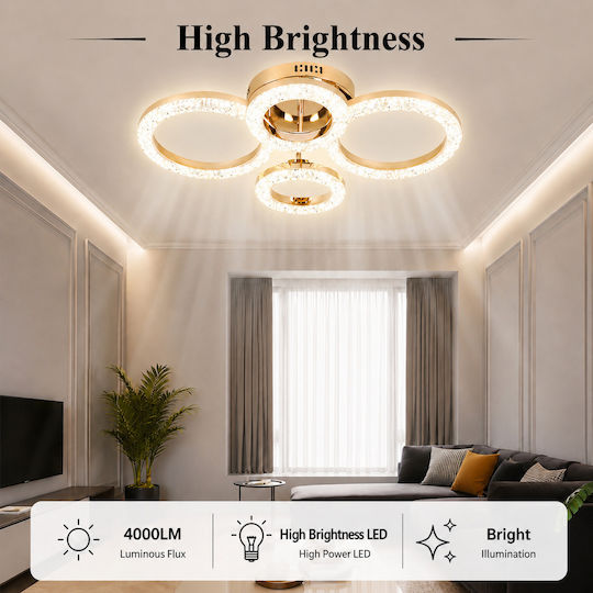 Lightplanet Plafonieră De Tavan Cu LED Integrat Și Telecomandă
