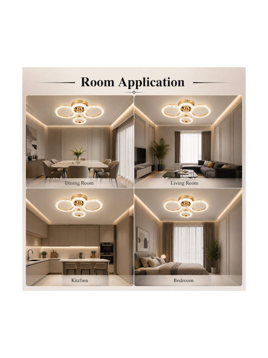 Lightplanet Plafonieră De Tavan Cu LED Integrat Și Telecomandă