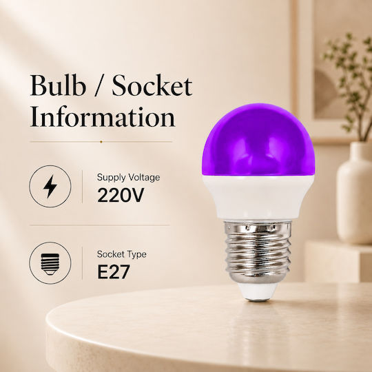 Lightplanet Bec LED 2W Pentru Bază De Bec E27