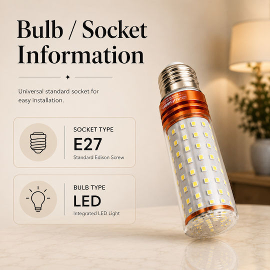 Lightplanet Bec LED 16W Pentru Bază De Bec E27 Alb Cald