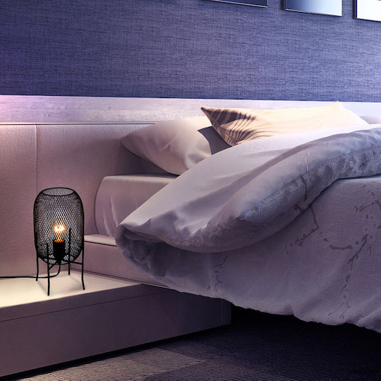 Grundig Dekorative Lampe mit Fassung für E27 Lampe Schwarz