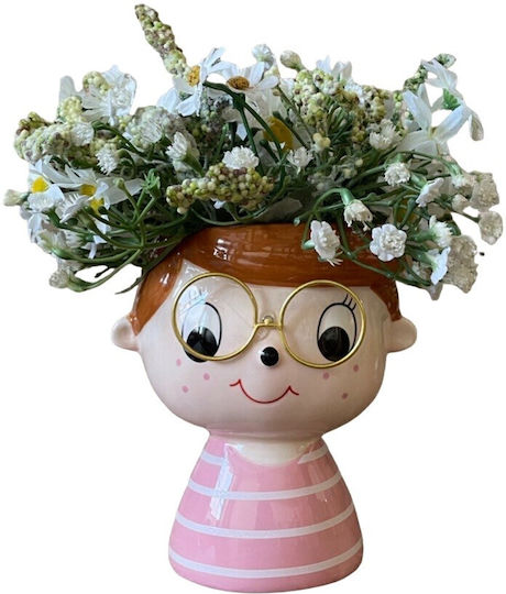 Arpimex Srl Ghiveci Ceramică Multicolor 12x12x13εκ.