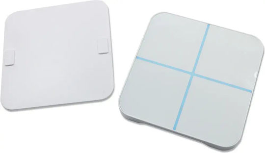 Aeotec WallMote Quad Επιτοίχιος Διακόπτης Τοίχου Εντολών Τετραπλός με Πλαίσιο Λευκός