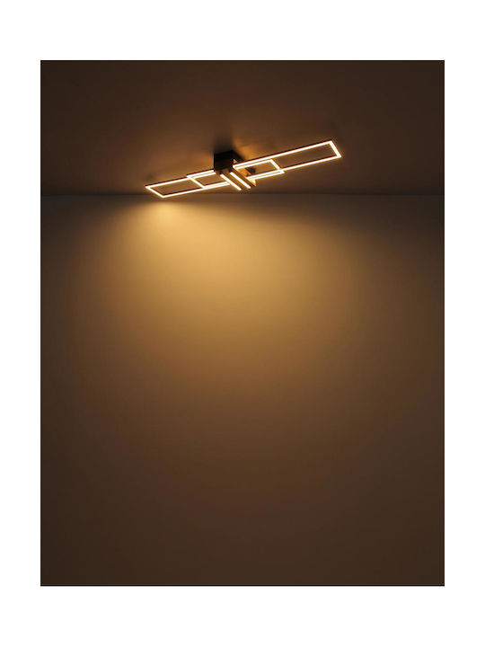Globo Lighting Таванно Осветително Тяло 100см Черно с Интегриран LED