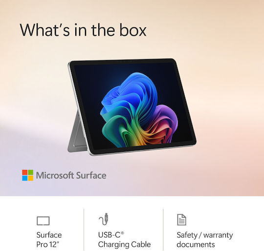 Microsoft Surface Pro For Business Copilot+ PC 12" Tablet (16GB/1TB/Snapdragon X Plus/Windows 11 Pro) Platinum