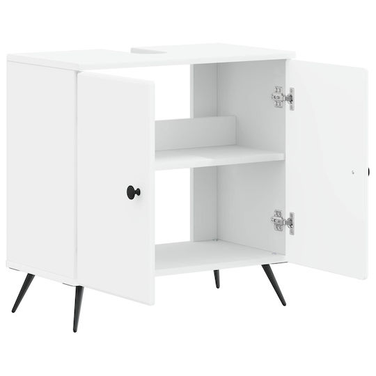 vidaXL Vanity Unit Without Sink W59.5xD31.5xH59cm White