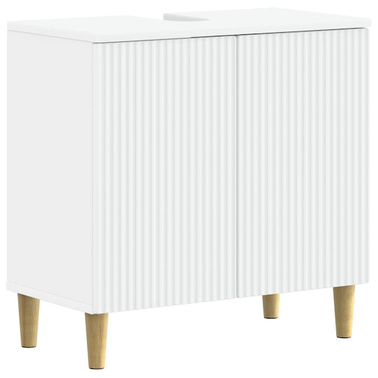 vidaXL Баня Маса Без Мивка Ш59.5xД31.5xВ59cm Бял vidaXL Баня Маса Без Мивка Ш59.5xД31.5xВ59cm Бял