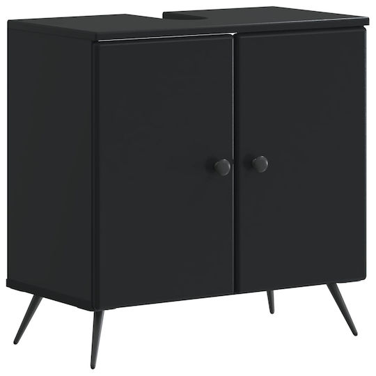 vidaXL vidaXL Bathroom Vanity Unit Without Sink W59.5xD31.5xH59cm Black