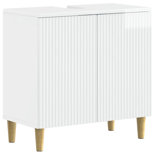 vidaXL Бял Плот без Мивка Ш59.5xД31.5xВ59cm vidaXL Бял Плот без Мивка Ш59.5xД31.5xВ59cm