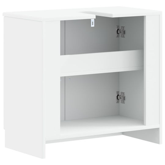 vidaXL Бял Плот без Мивка Ш59.5xД31.5xВ59cm