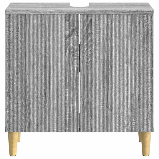 vidaXL Баня Маса Без Мивка Ш59.5xД31.5xВ59cm Сив