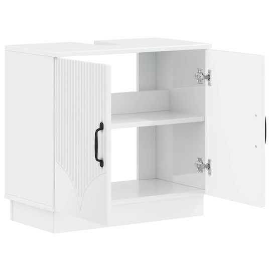 vidaXL Vanity Unit Without Sink W59.5xD31.5xH56cm White
