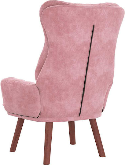 Relax Samt Sessel Rosa 69x74x93cm