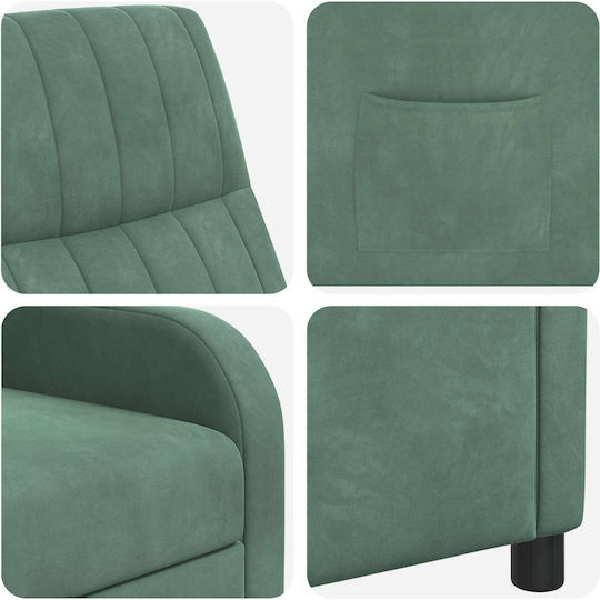 Relax Samt Sessel Blau 66x95x100cm