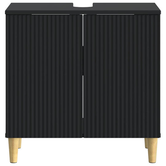 vidaXL Плот без мивка Ш59.5xД31.5xВ59cm Черен