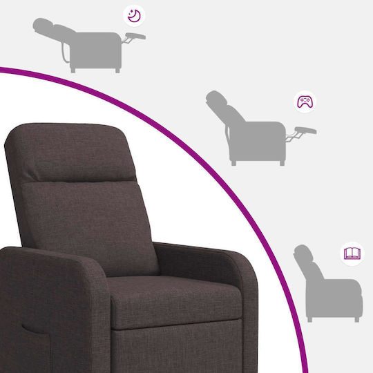 Relax Sessel Dunkelbraun 66x95x100cm