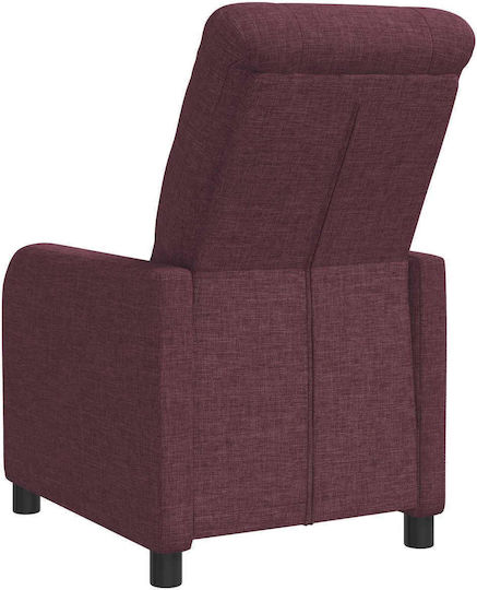 Relax Sessel mit Fußhocker Lila 66x95x100cm