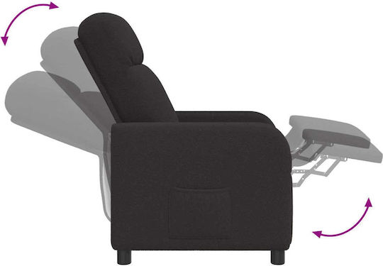 Πολυθρόνα Relax Μαύρο 66x95x100cm