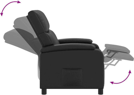 Πολυθρόνα Relax Μαύρο 66x95x100cm