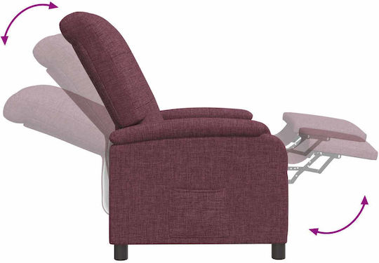 Relax Armchair Purple 66x95x100cm