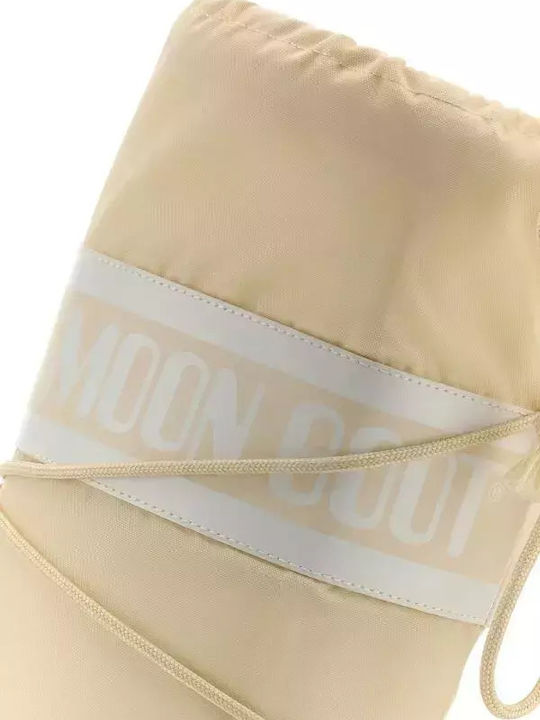 Nylon Women's Beige Snow Boots