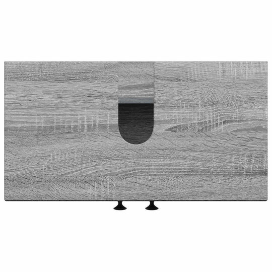 vidaXL Badezimmer Waschtisch-Einheit Ohne Waschbecken M59.5xB31.5xH59cm Grau