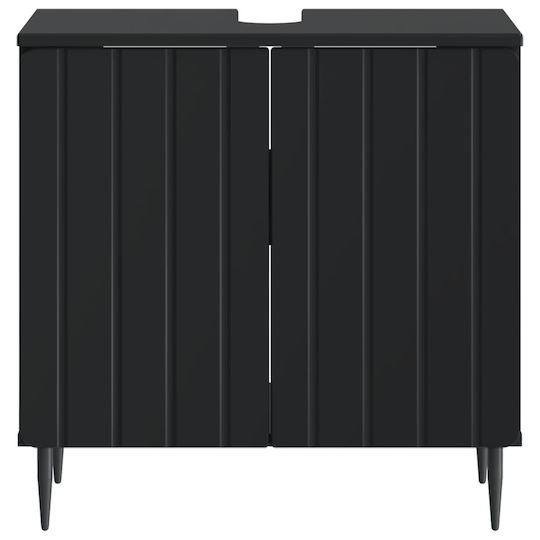 vidaXL vidaXL Bathroom Vanity Unit Without Sink W59.5xD31.5xH59cm Black