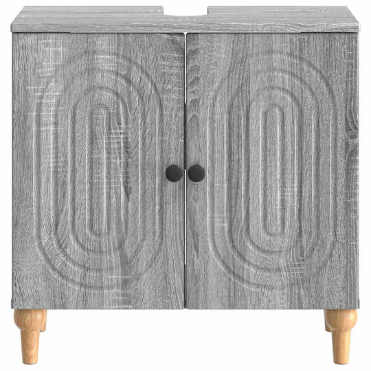 vidaXL vidaXL Bathroom Vanity Unit Without Sink W59.5xD31.5xH59cm Grey Sonoma