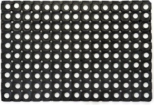 Sidirela Entrance Mat Anti-slip made of Rubber Ring Black 40x60cm