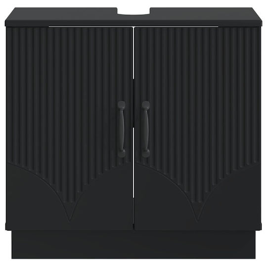 vidaXL Bathroom Vanity Unit without Sink W59.5xD31.5xH56cm Black