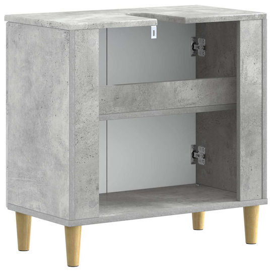vidaXL Bathroom Vanity Unit Without Sink W59.5xD31.5xH59cm Concrete Grey
