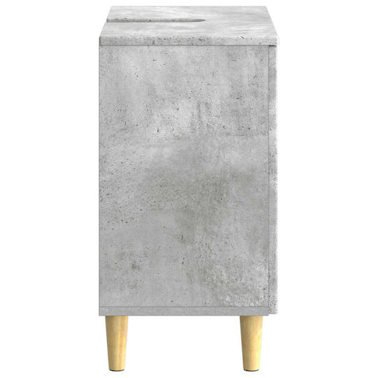 vidaXL Bathroom Vanity Unit Without Sink W59.5xD31.5xH59cm Concrete Grey