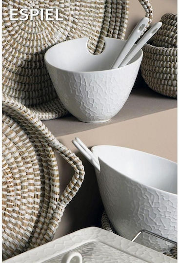 Espiel Wicker Round Decorative Tray 35x35x4cm