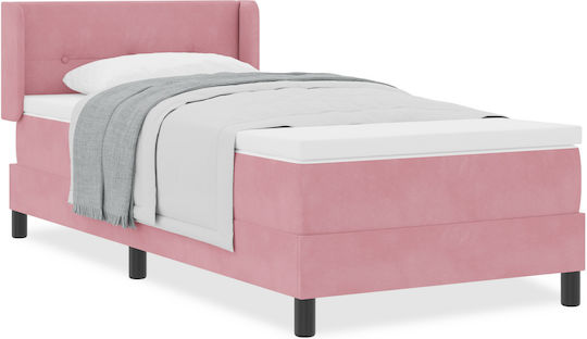 Bed Upholstered with Velvet