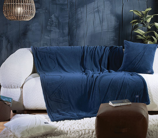 Perna Decorativă Umplutură Nau Coast True Navy Nef-nef Homeware 45x45 Poliester