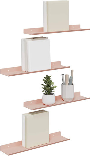 Wandregale Rosa 4Stücke 40x9x2.5cm