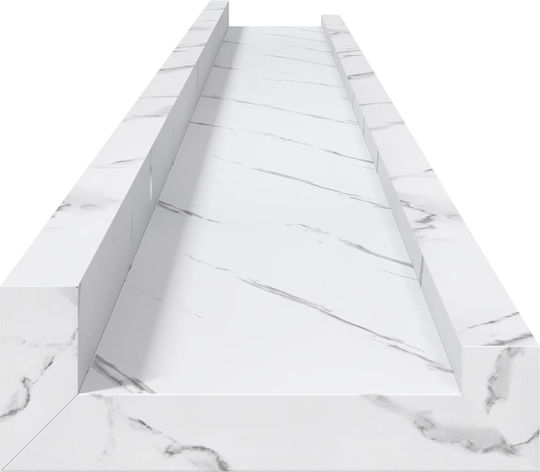 Ράφια Λευκά (2τμχ) 100x9x3εκ.