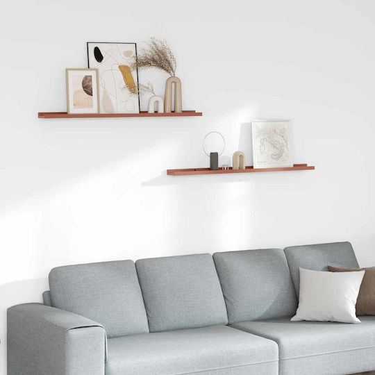 Wall Shelves (2 Pieces) 100x9x3cm Red