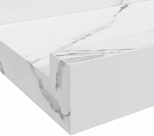Ράφια Λευκά (4τμχ) 80x9x3εκ.